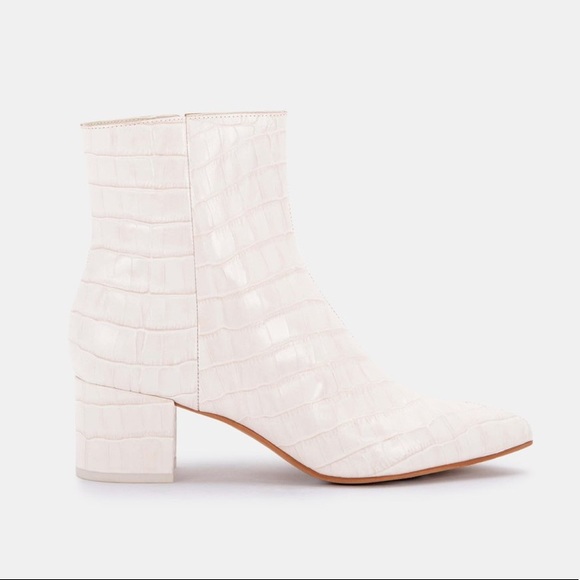 nib || BEL Bootie in Ivory Croco - Picture 2 of 6